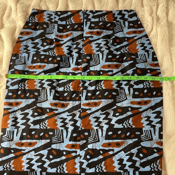 Hand crafted Handmade Jean Dubuffet Inspired Vintage Mermaid Midi Skirt - Picture 8 of 9